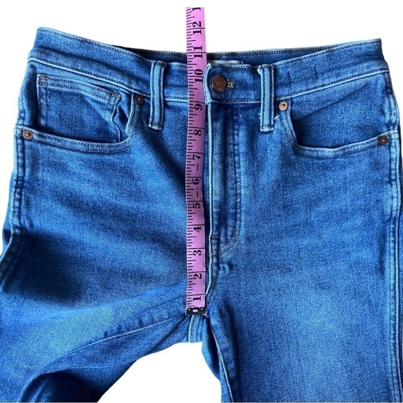 Madewell Women’s 10” High Rise Skinny Jeans Medium Blue Wash EUC, Size 28 - Picture 9 of 10